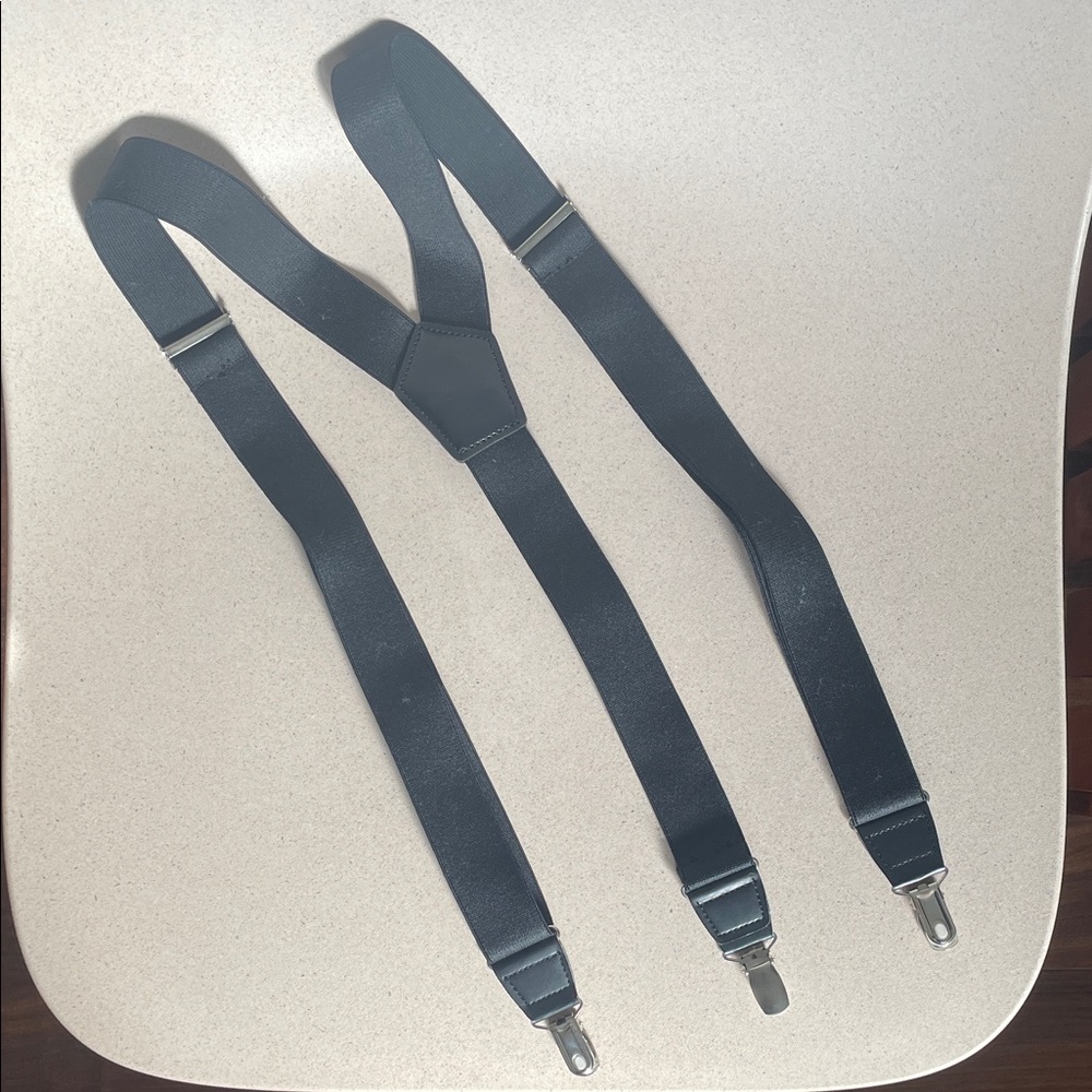 Dockers Men's Black Suspenders